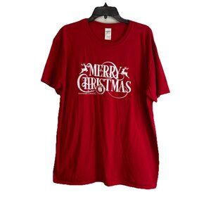 Southern Couture Merry Christmas Womens Shirt Adult Size XL Short Sleeve